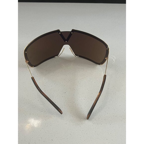 Valentino Garavani VLS-120A-146 Oversized 90mm grey Shield Sunglasses - Picture 8 of 12